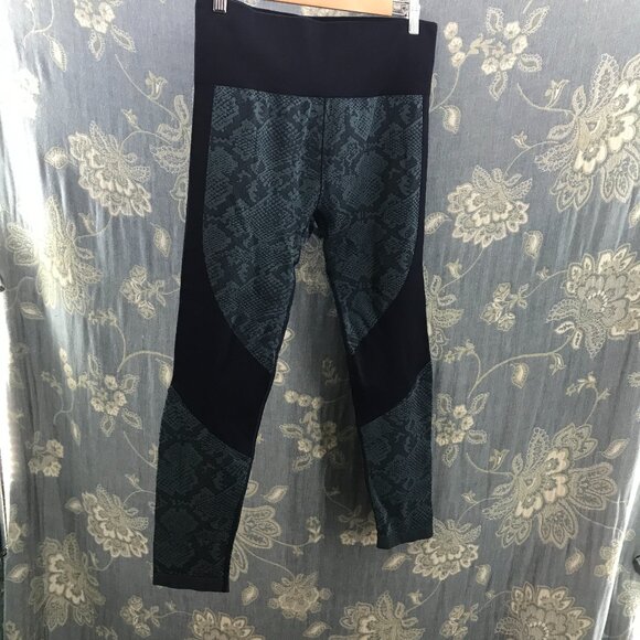 JoyLab navy blue patterned cropped leggings size XL - Picture 1 of 4